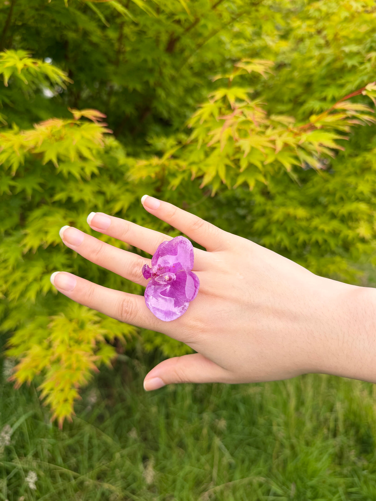 Real Orchid Ring