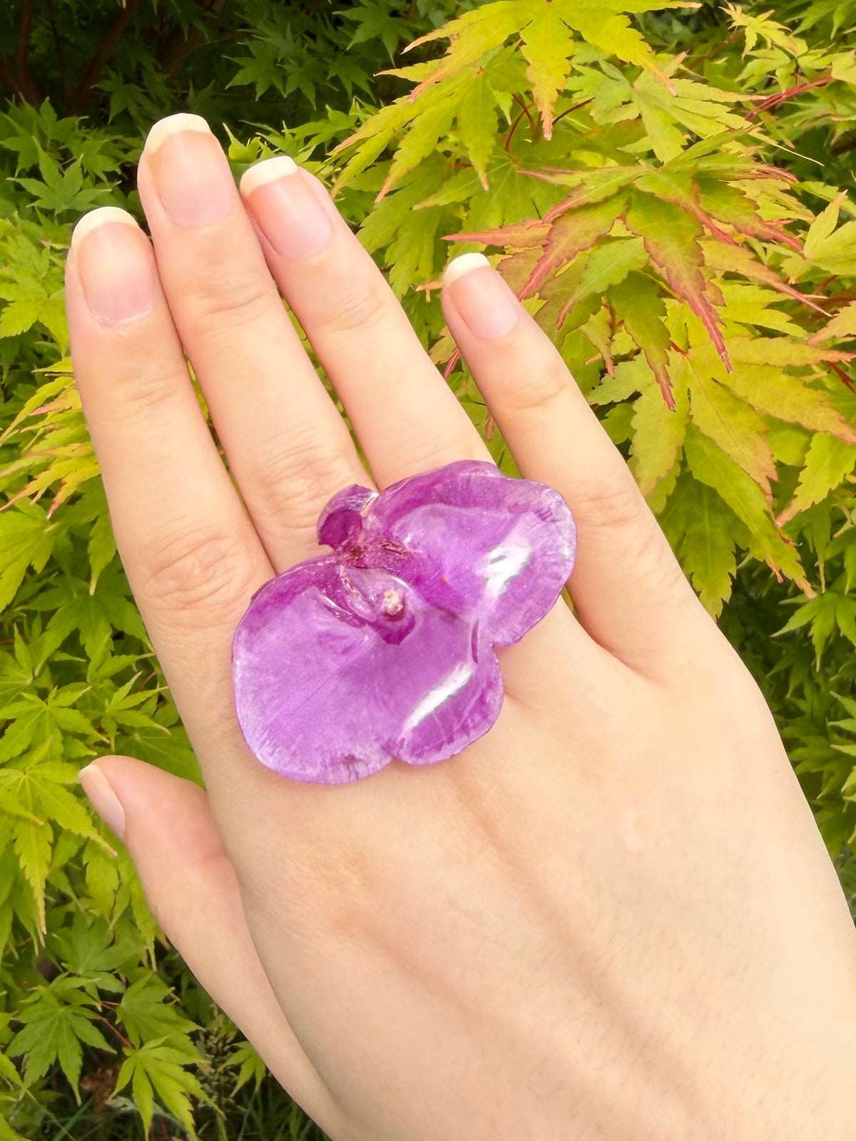 Real Orchid Ring