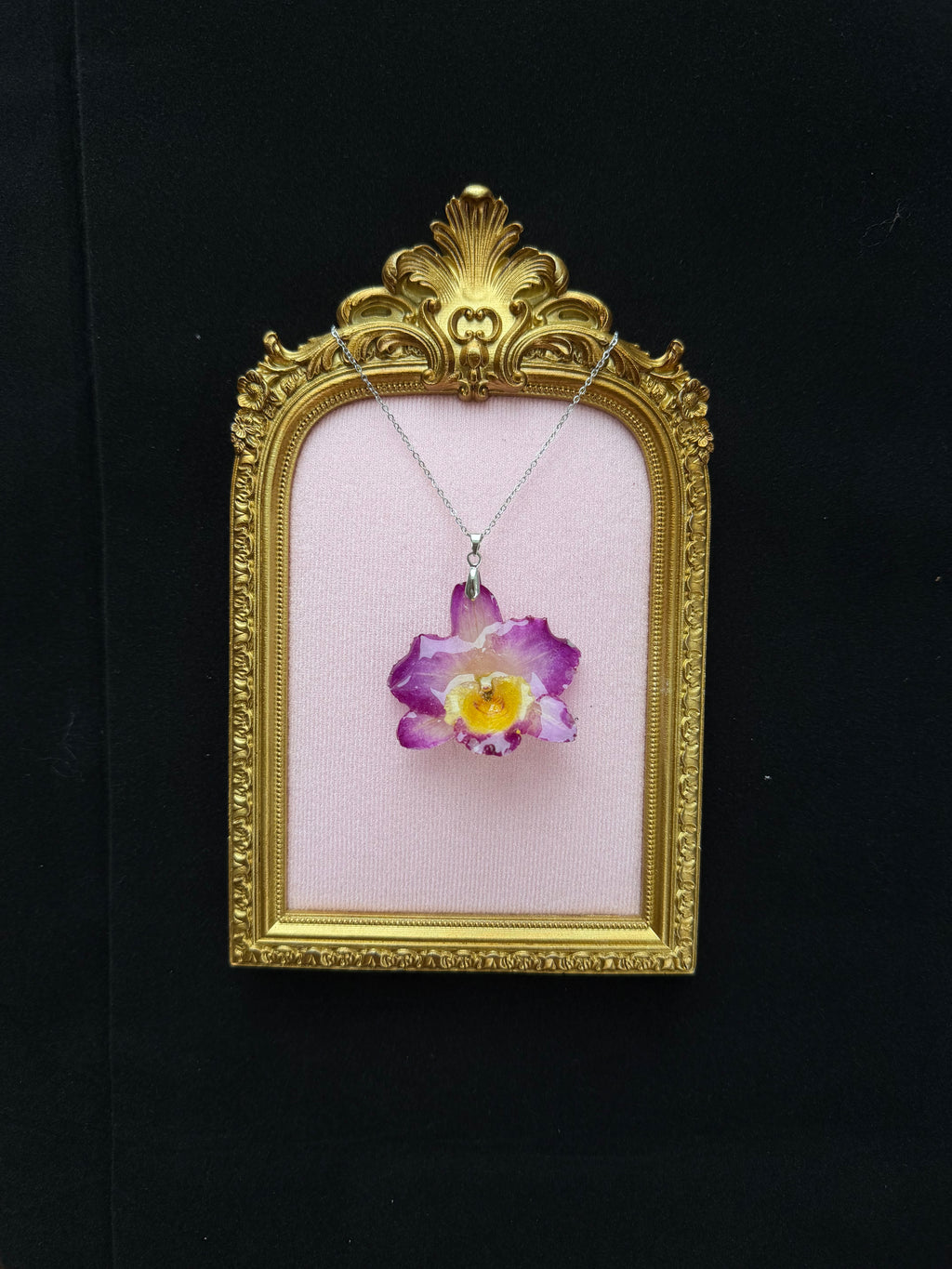 Purple Orchid Necklace