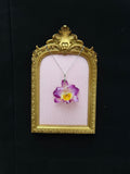 Purple Orchid Necklace